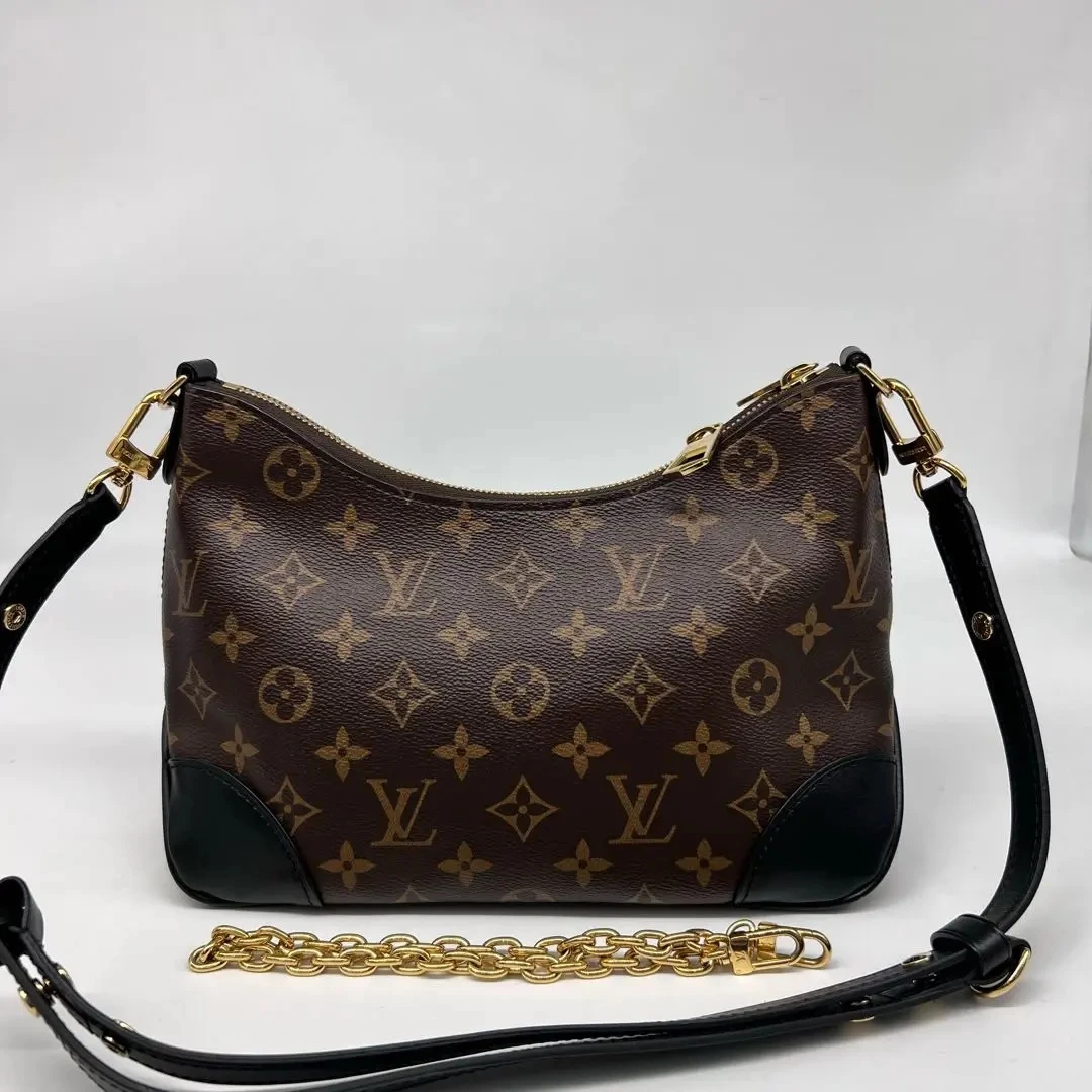 95新 LouisVuitton/路易威登 lv黑牛角芯片款 12708