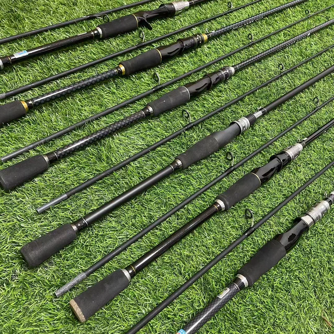 外贸尾货路亚竿枪柄直柄微瑕疵长度款式颜色随机（介意勿拍）