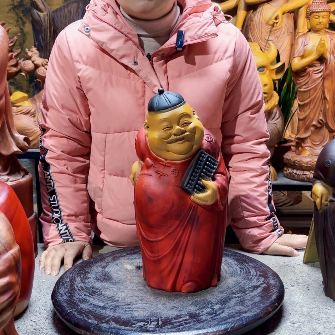 建***国香樟木算盘地主公