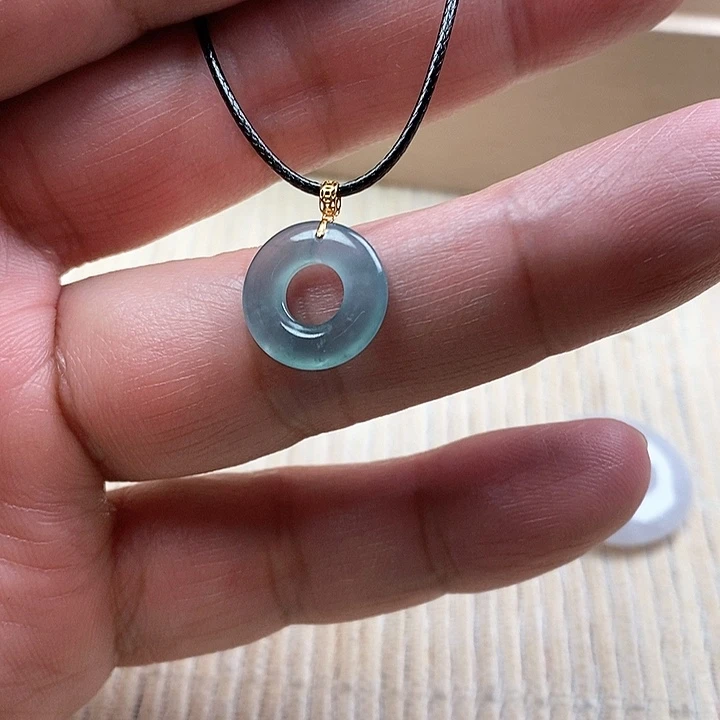 翡翠颈饰18K金镶嵌111111111111