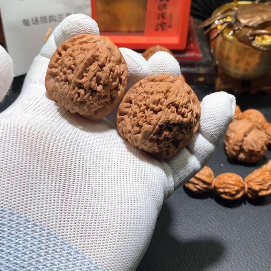 文玩核桃把件0330莲花38