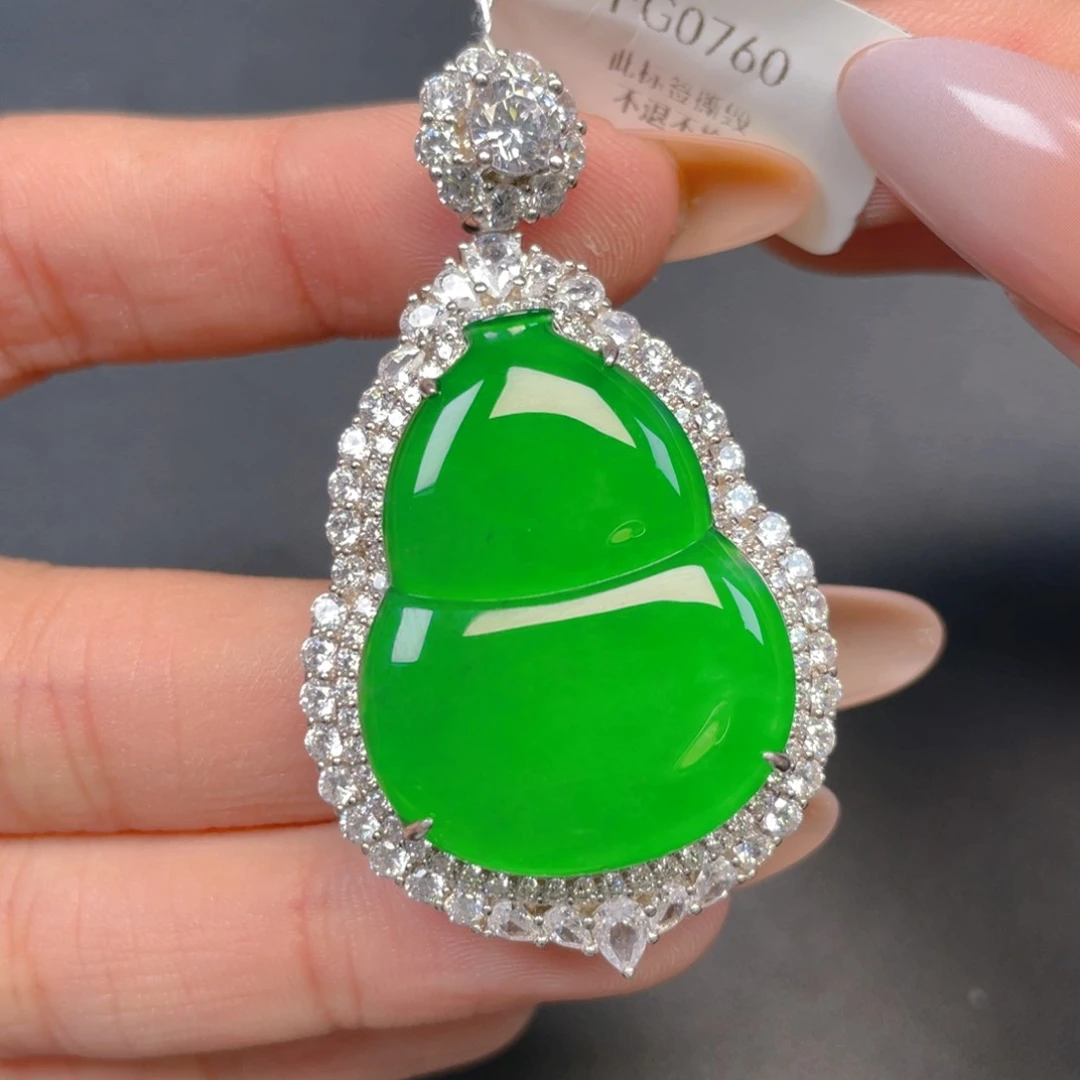 【闪购商品】颈饰银S925镶嵌翡翠翡翠