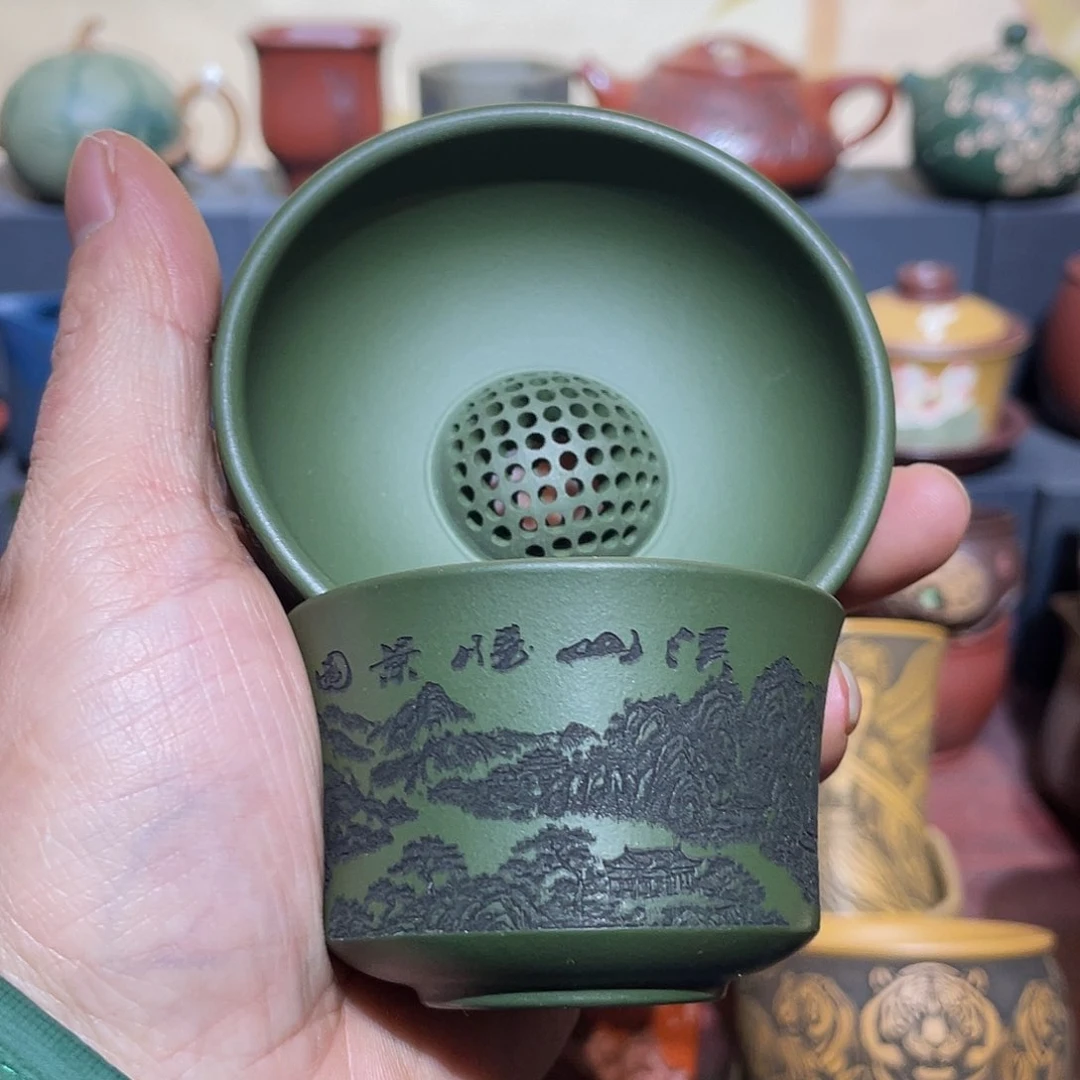 原矿紫砂手工主人杯