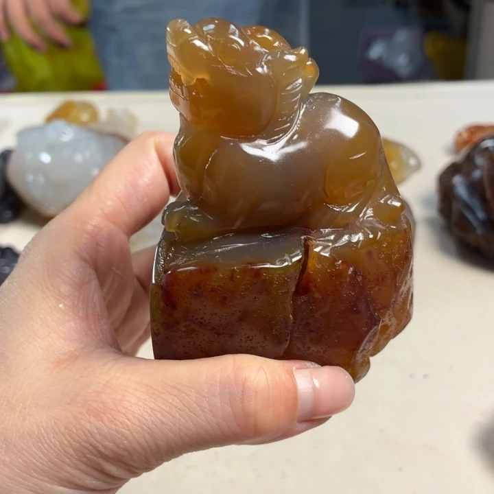 玛瑙/玉髓未镶嵌吊坠(不含链)