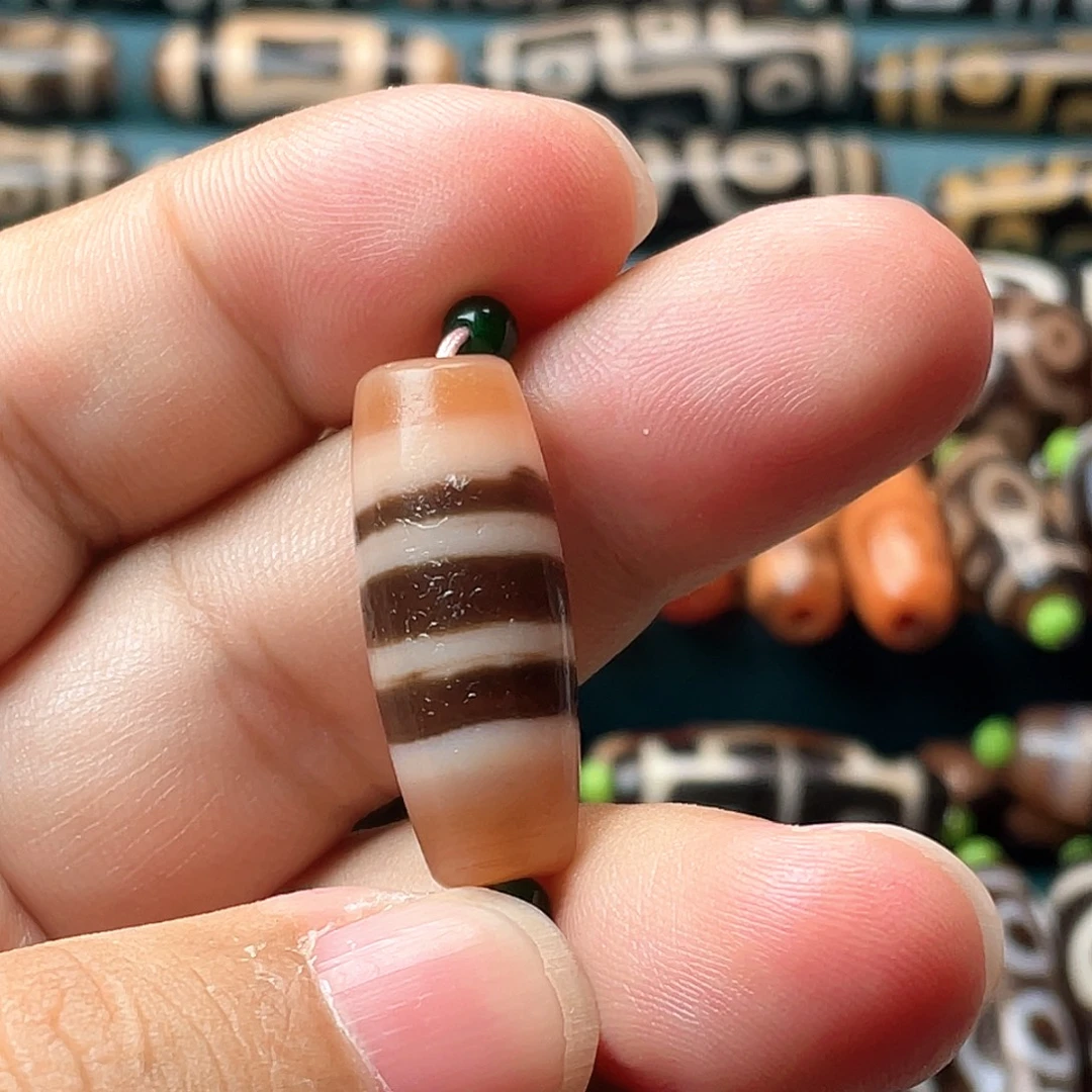 玛瑙/玉髓未镶嵌耳饰小卢朱砂线珠