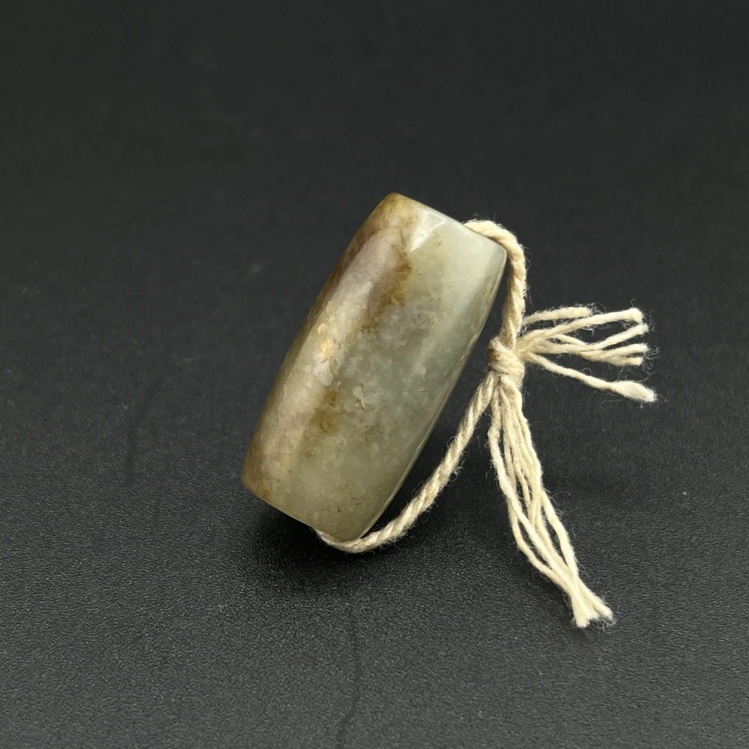 "清晚期和田玉勒子/ DL064013/ 古玩/收藏/德州文物"