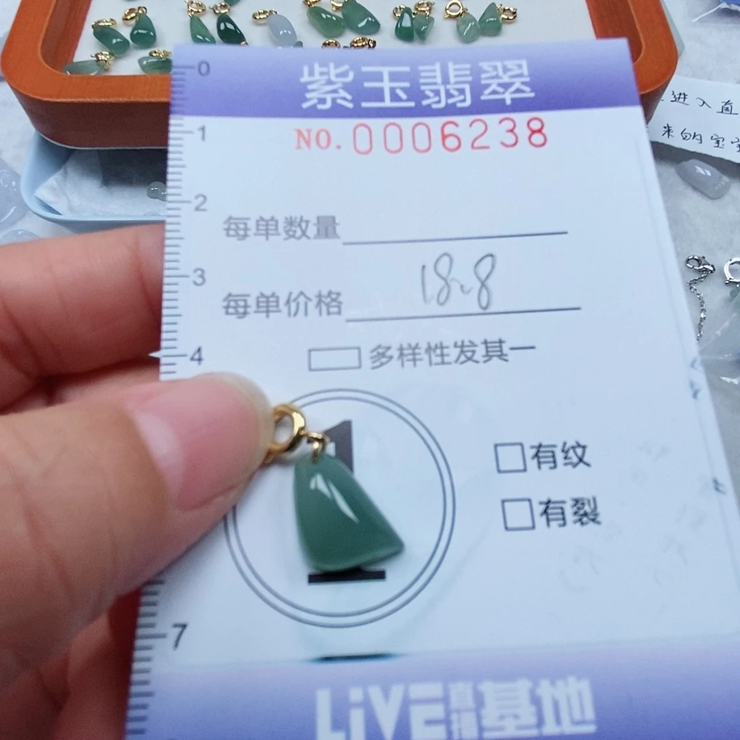 颈饰未镶嵌翡翠冰透随行