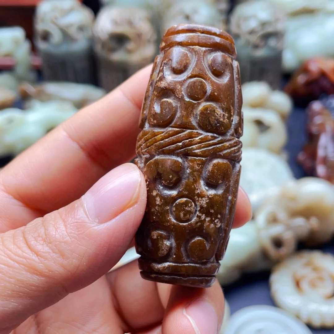 白玉菩提吊坠摆件