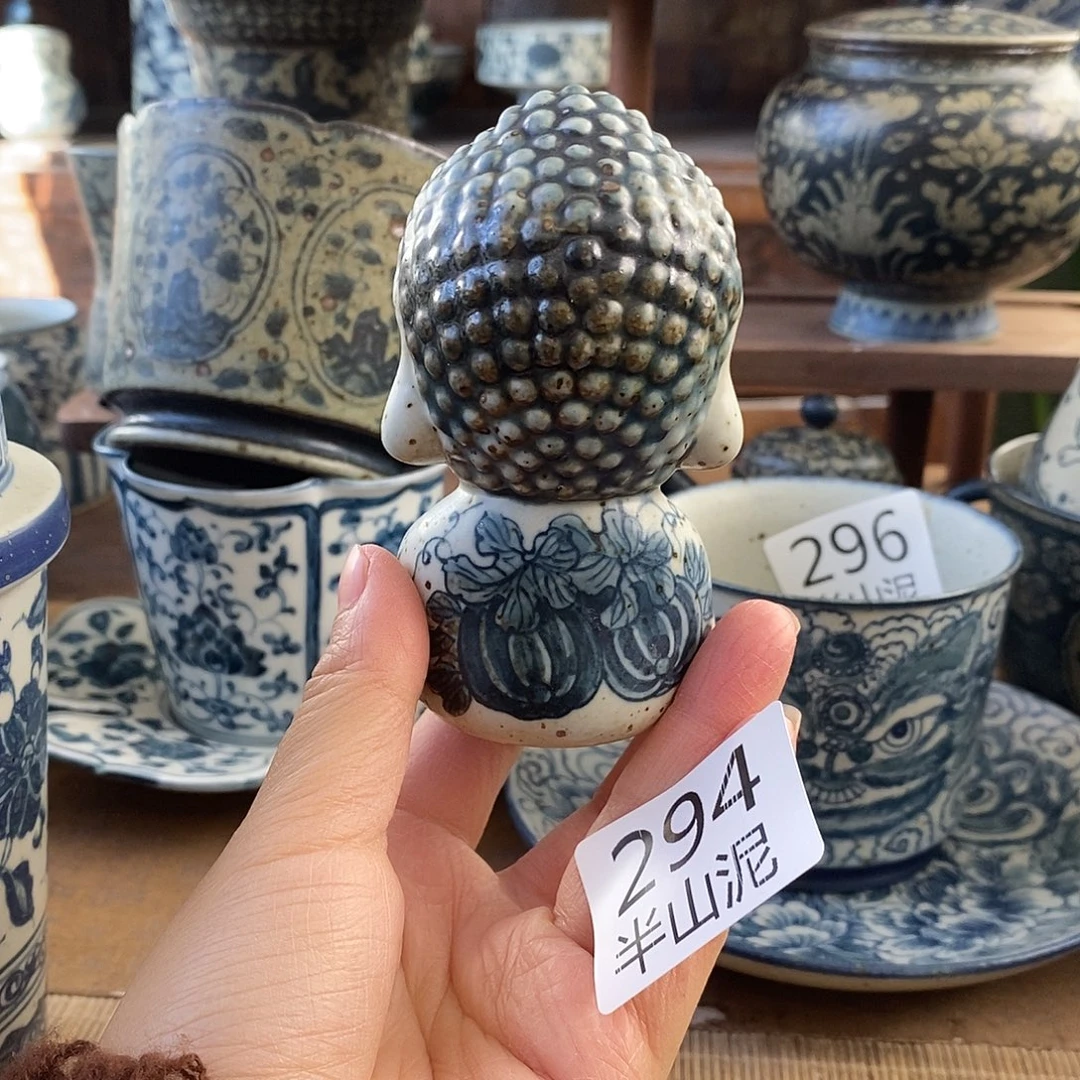 陶手工手绘青花高温陶瓷