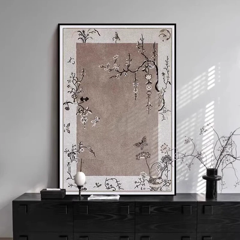 小众艺术画客厅大幅落地画高级感沙发背景墙装饰画法式中古风挂画