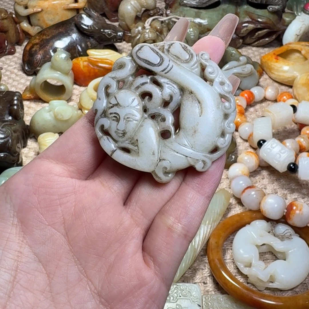 白玉菩提吊坠挂件