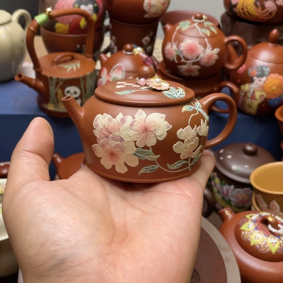 爱***猫茶杯紫砂紫砂茶壶150cc