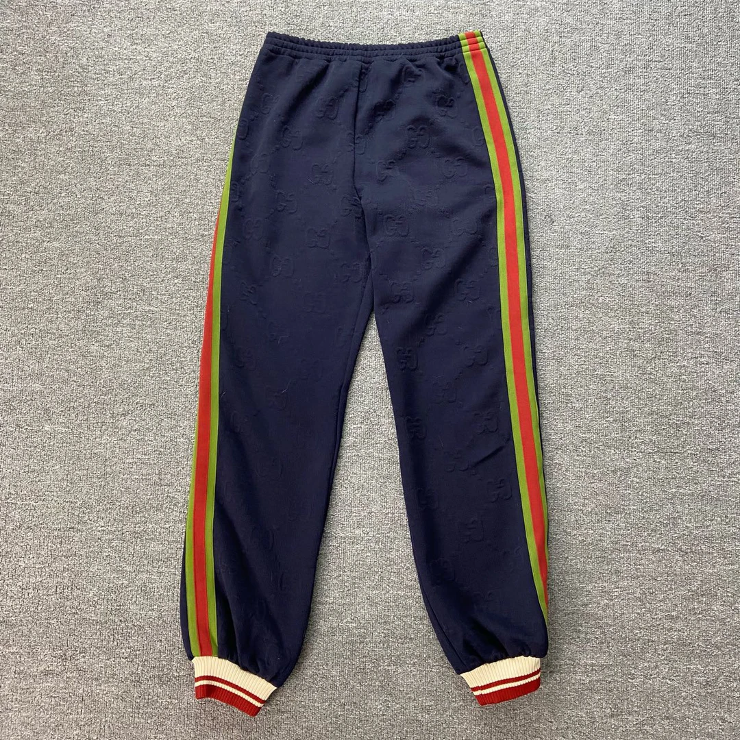 99新 GUCCI/古驰 2228/浮雕Logo运动裤/12码/99新