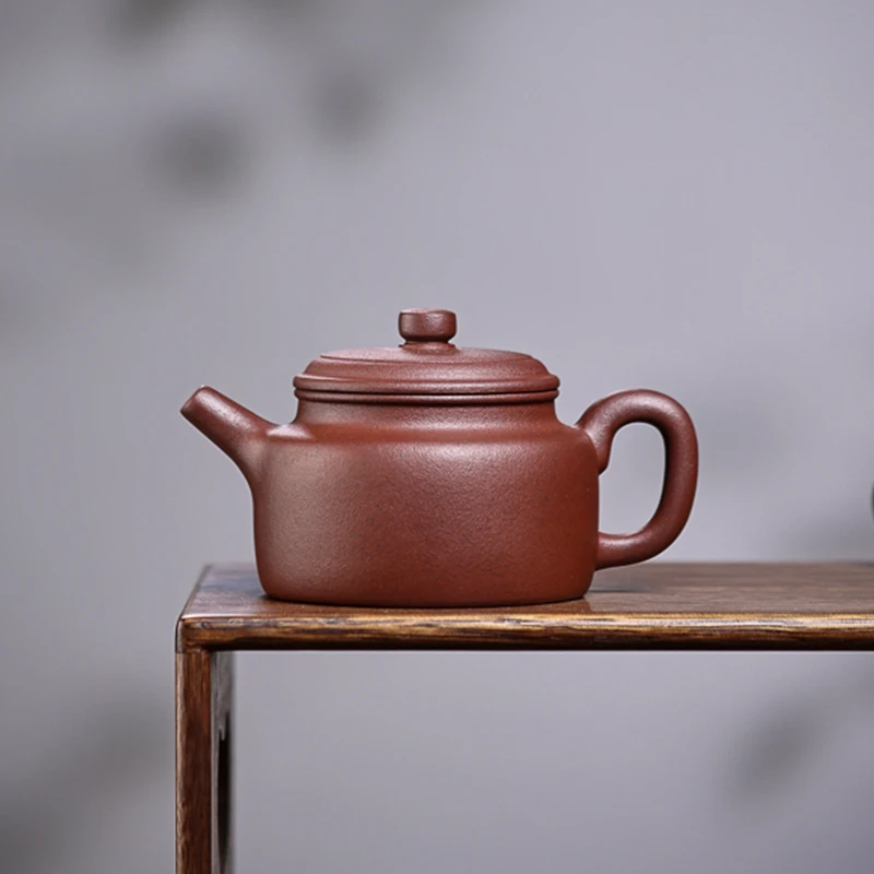 无添加60目龙血砂300cc德钟 宜兴紫砂壶 古法手磨料手制