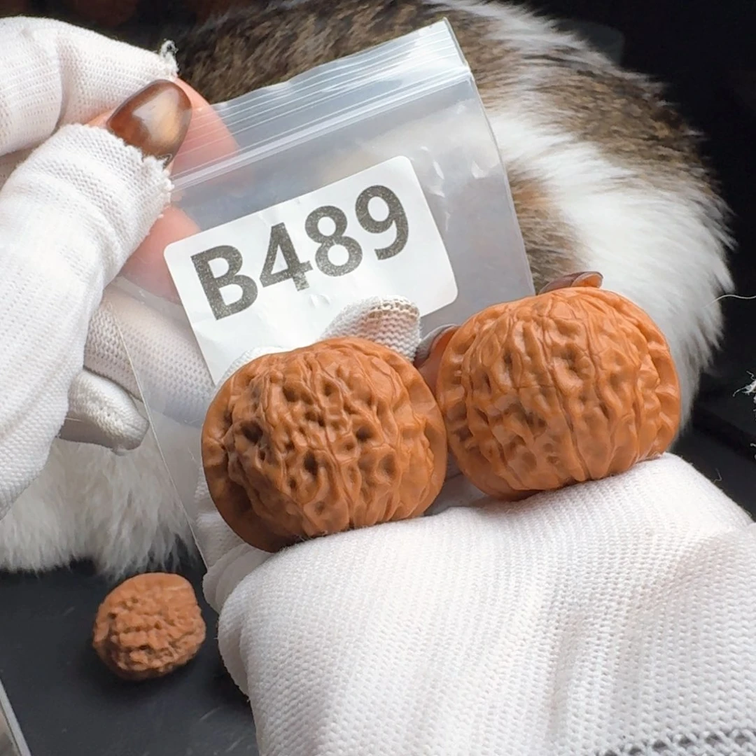 把件文玩核桃38石门B489