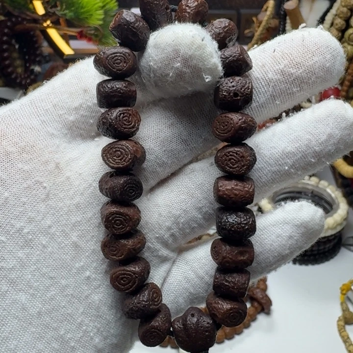 星月菩提手串2号车尺寸11石玉连庄手持