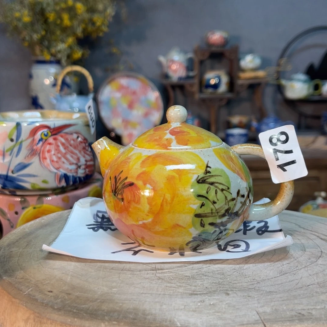 杯素浅陶瓷手工手绘