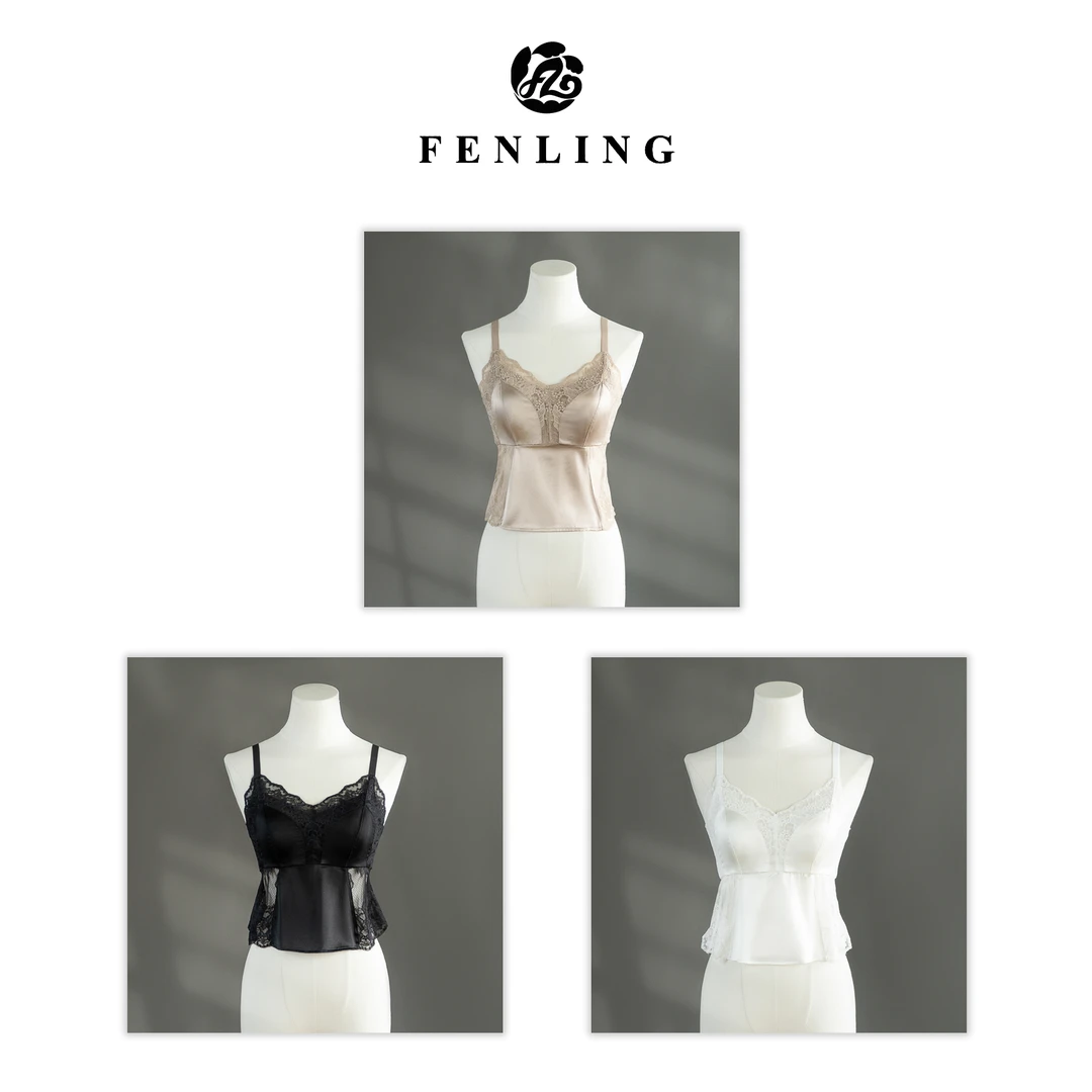 曼蒂-超舒服桑蚕丝3D立体V领蕾丝缎面内搭带垫美背BX1815-BX1826