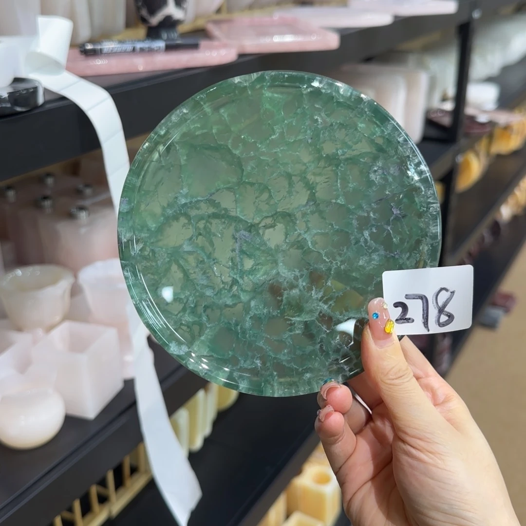 石材桥*宝绿水晶圆盘278