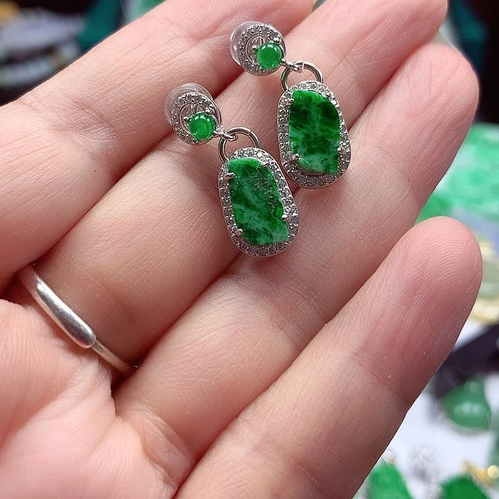 颈饰银S925镶嵌翡翠翡翠