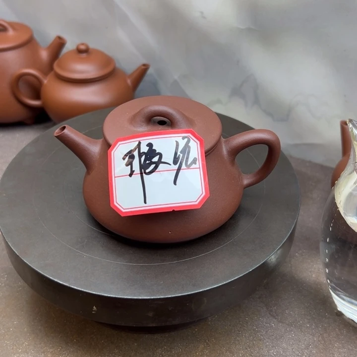 紫砂茶壶紫泥瑕疵矮飘150c c