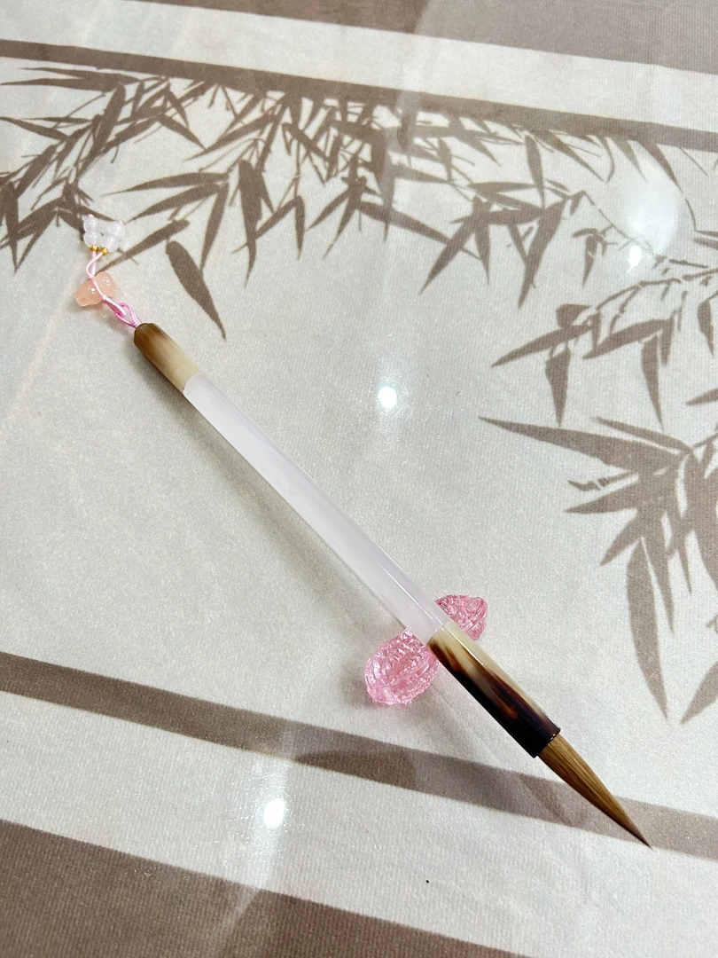 溪枫湖笔，《白玛瑙》辽尾纯狼毫中楷玉笔