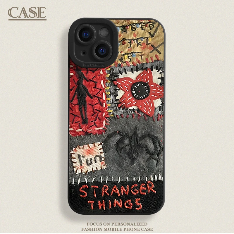 平面怪奇物语适用iPhone17ProMax手机壳16苹果15软14瞳影13磨砂12