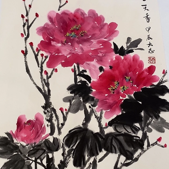 国画纯手绘写意画作