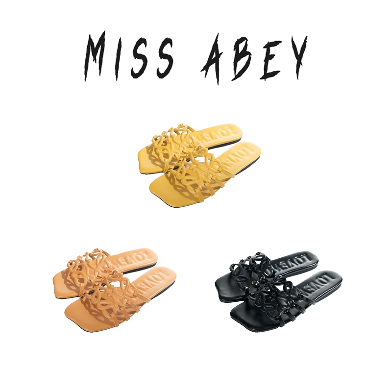 罗家拖鞋2025新款外穿夏季时尚百搭休闲镂空平底一字拖