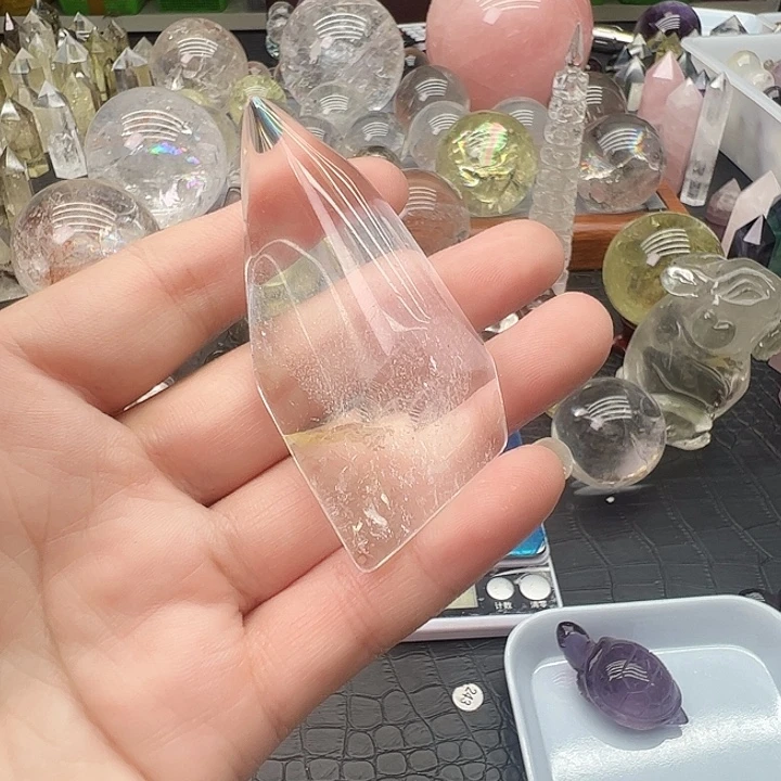 兰***师未镶嵌珠宝半成品水晶241