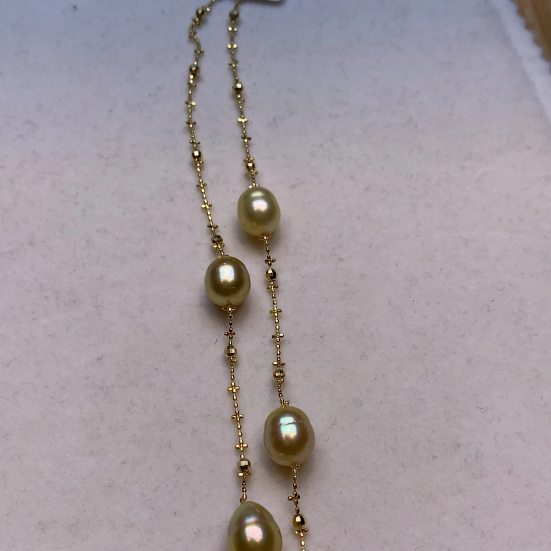 颈饰银S925镶嵌海水珍珠