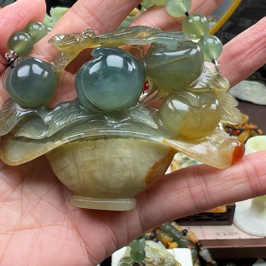 岫玉未镶嵌挂件挂件