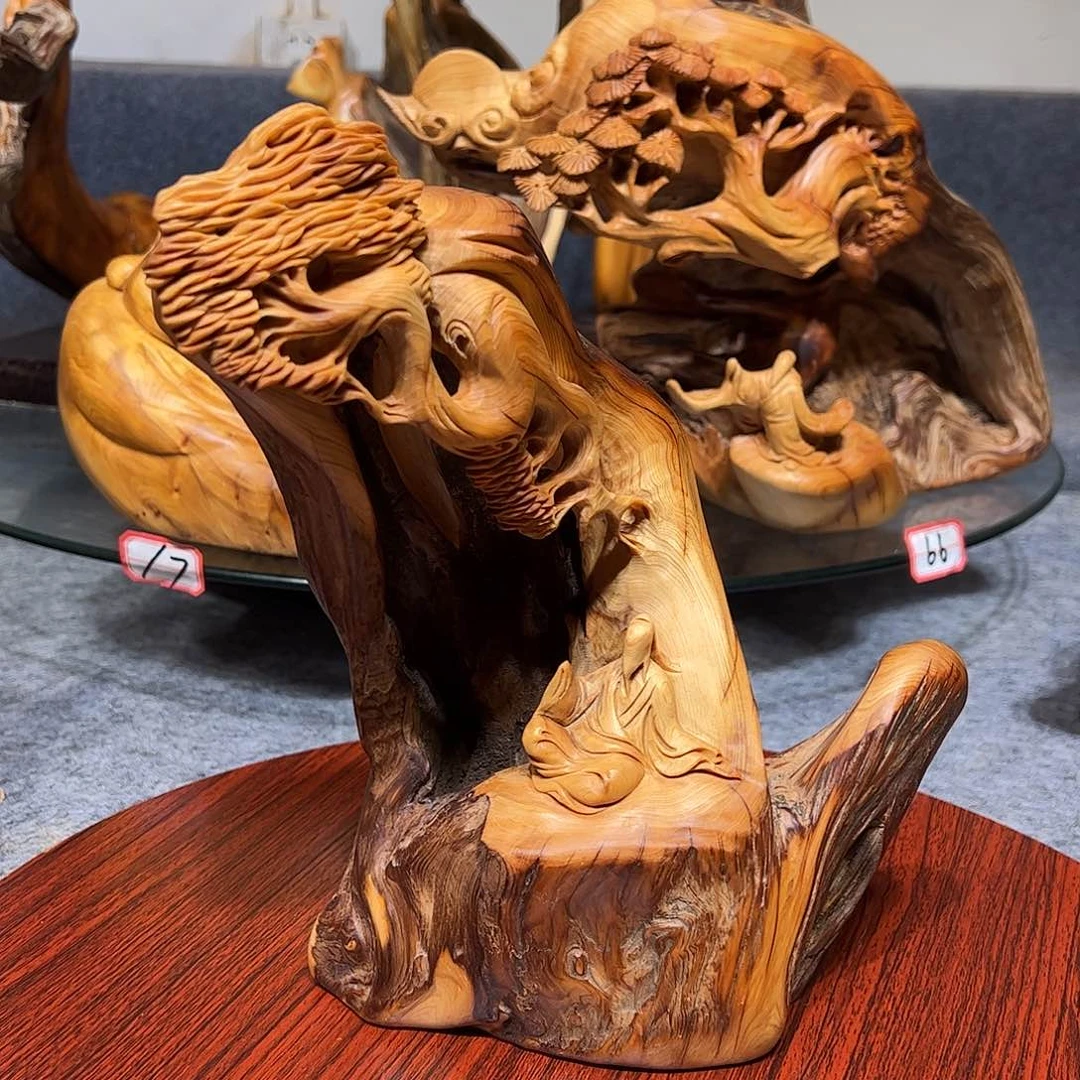 柏木T****e崖柏木手把件摆件