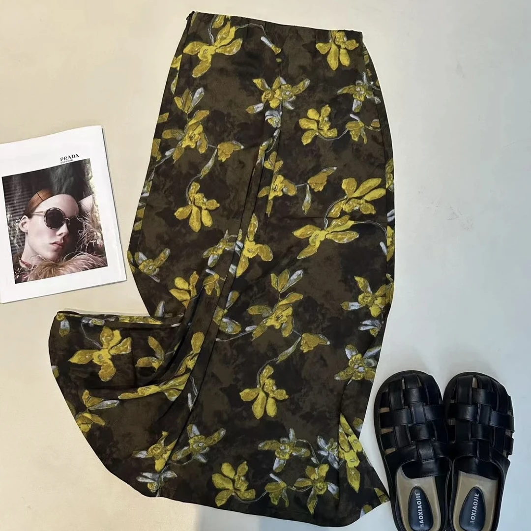 《优麦汇》K5998夏款设计感时尚休闲半身长裙设计感显瘦