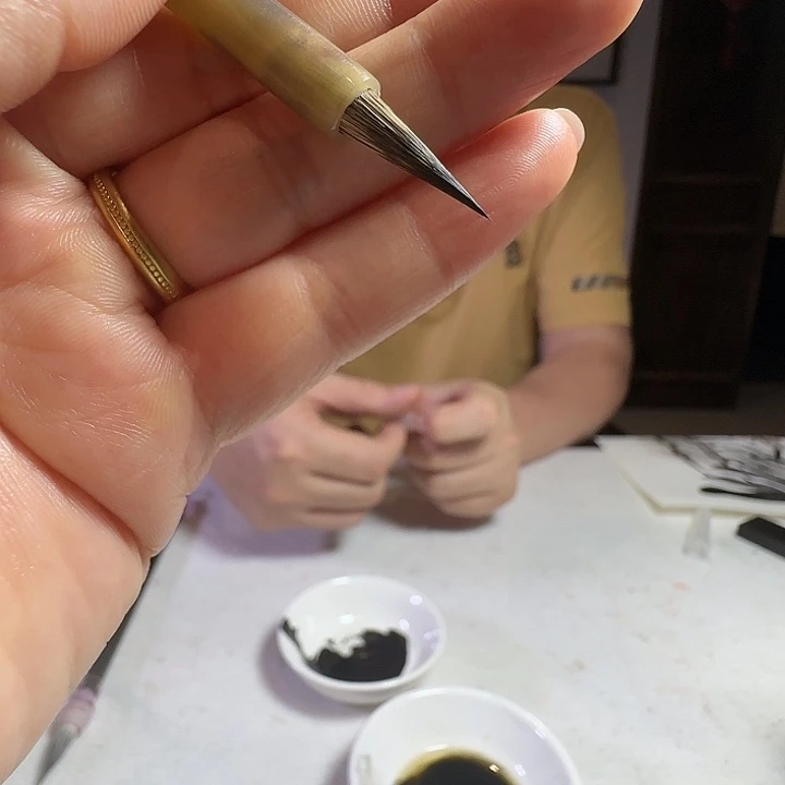 三花紫毫的重紫笔