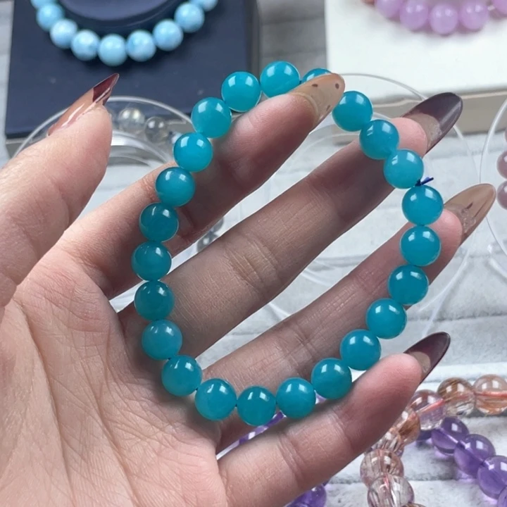 水晶珠宝半成品未镶嵌天河8mm手串