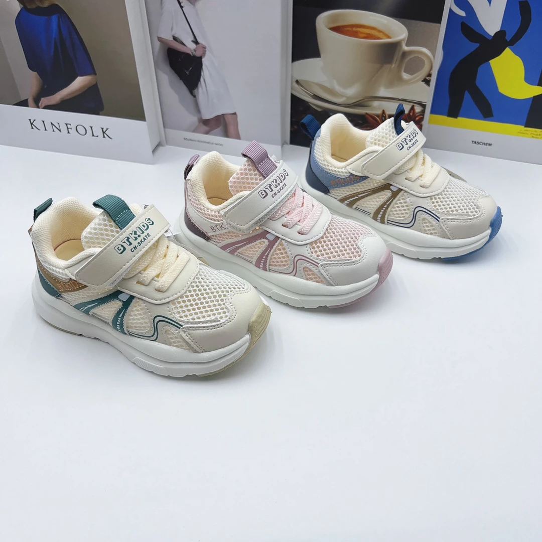 2025年夏季新款透网软底儿童鞋子单网软底缓震防滑机能鞋4020