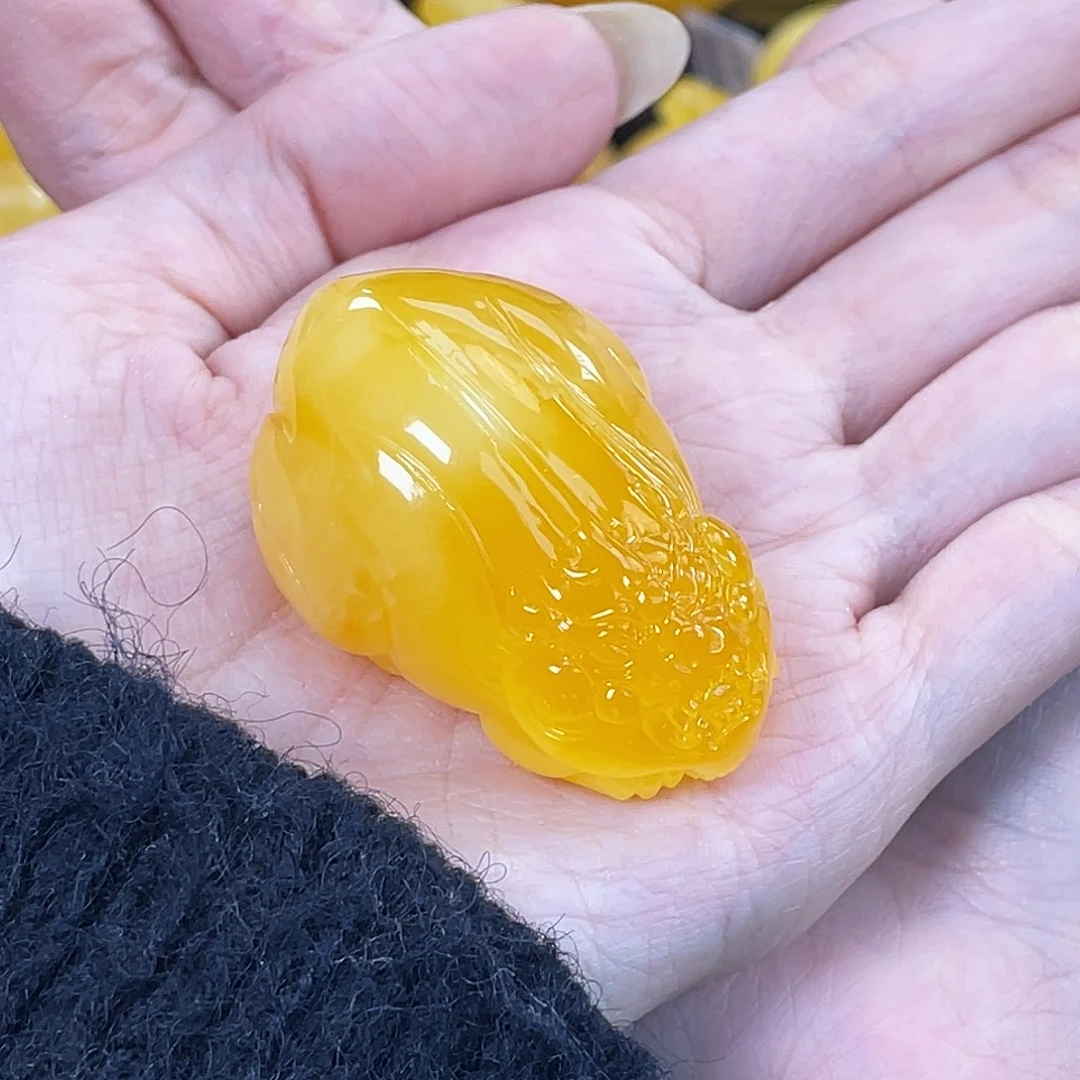 琥珀未镶嵌珠宝奇石琥珀蜜蜡J