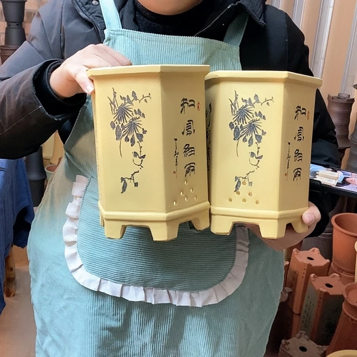 紫砂花盆紫砂花盆