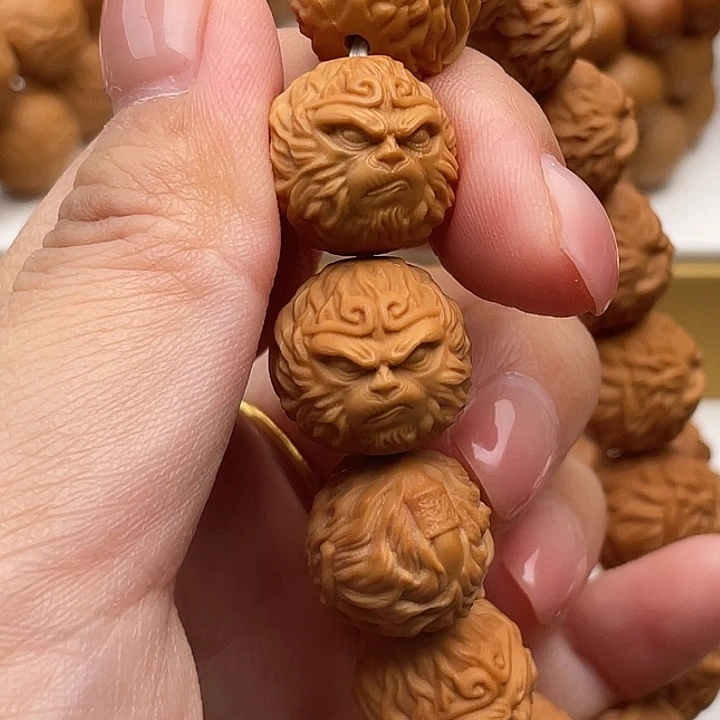 猴头核桃吊坠体验款歪嘴大圣