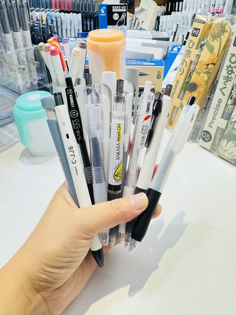 小媛【全斑马】斑马JJZ66是0.38JJ77等黑色0.5中性笔10支笔袋Y20