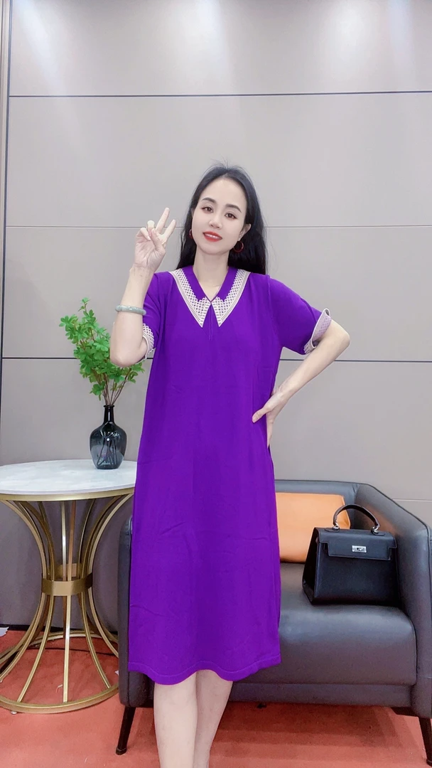 3780 新款短袖气质连衣裙轻奢优雅