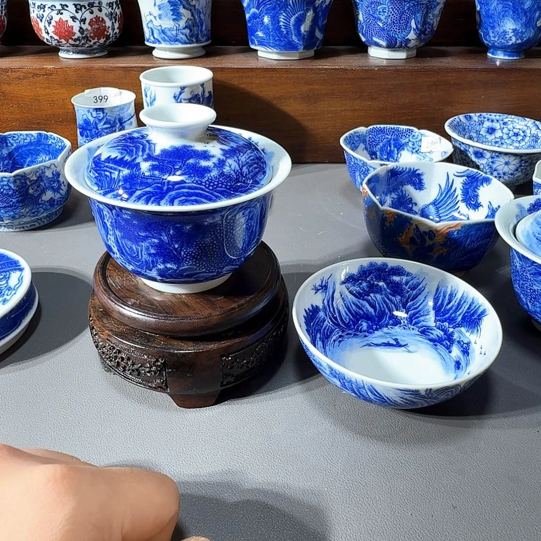 月***️泥塑山水套装手工手绘