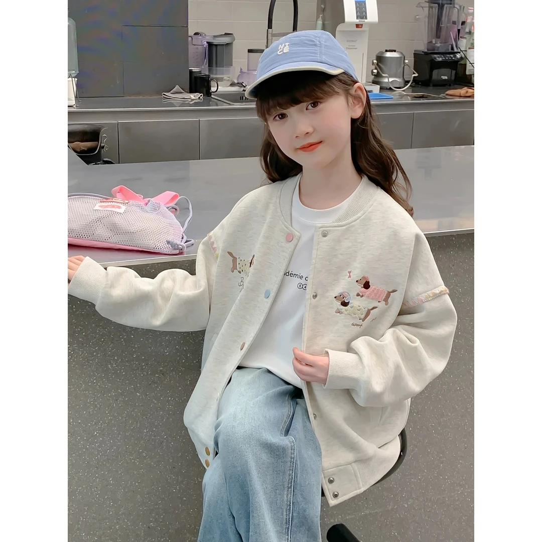 2025春腊肠狗刺绣棒球服夹克外套 D253 253