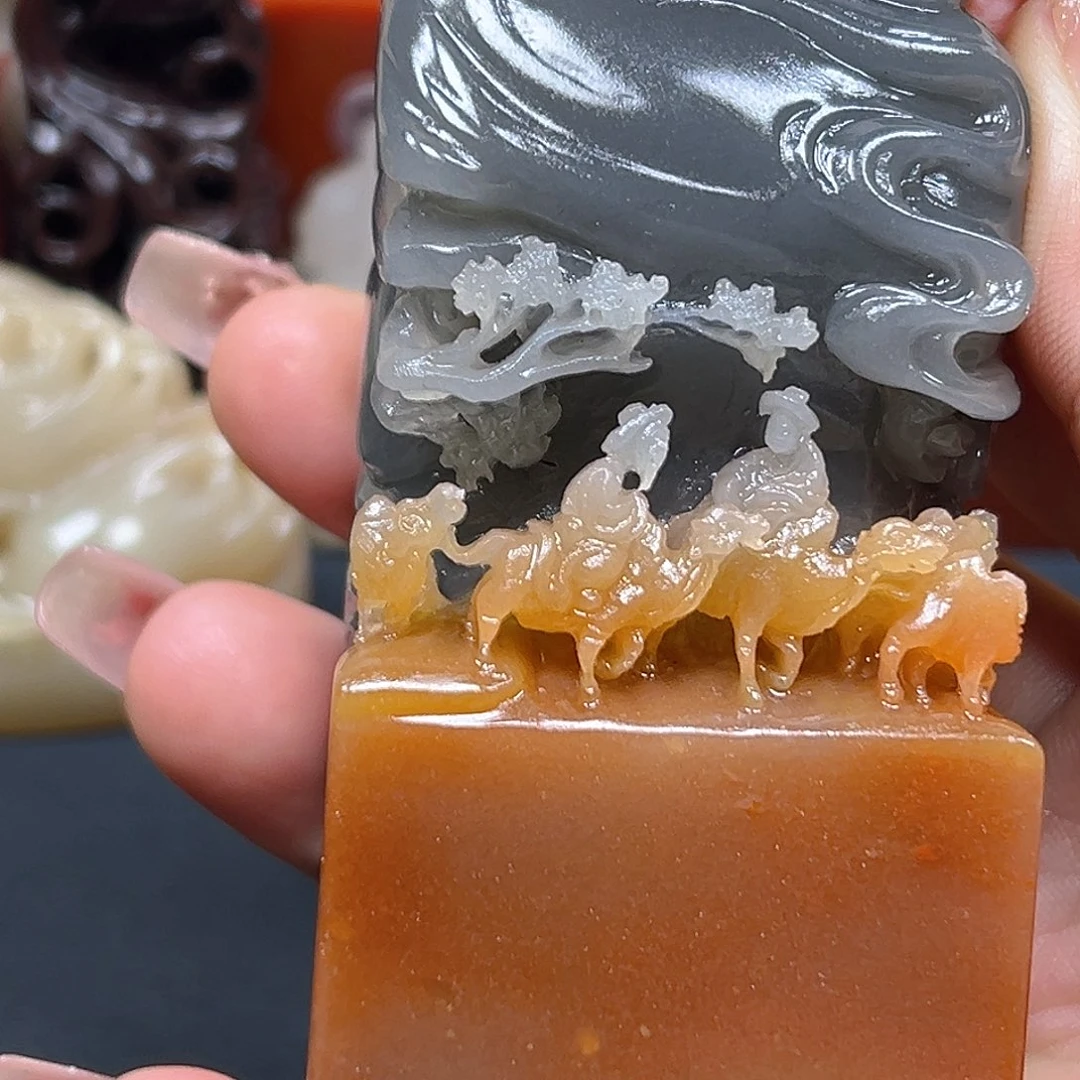 寿山石用****7印章雕刻工艺