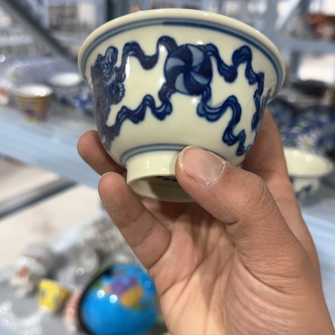 瓷片摆件手绘瓷器全部处理