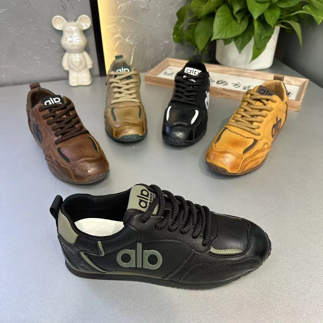 【标准码】新款皮面百搭个性洋气休闲软底轻便男款潮鞋