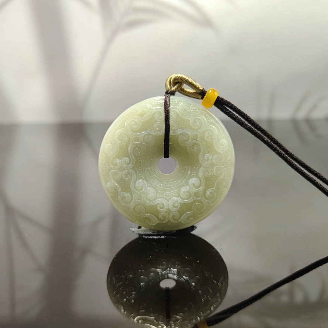 F和田玉平安扣吊坠0253