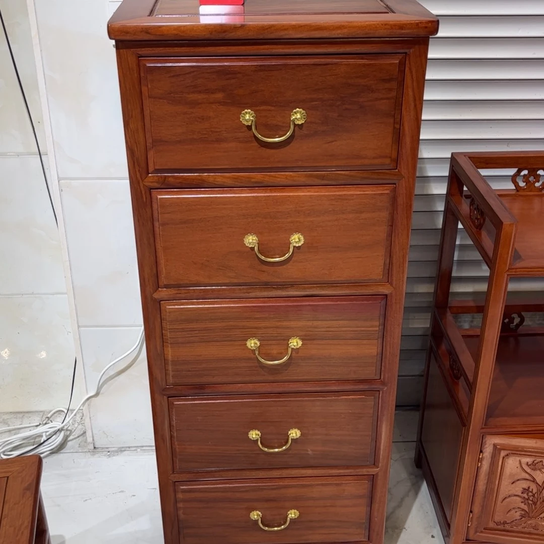 花梨木类成套家具五斗柜