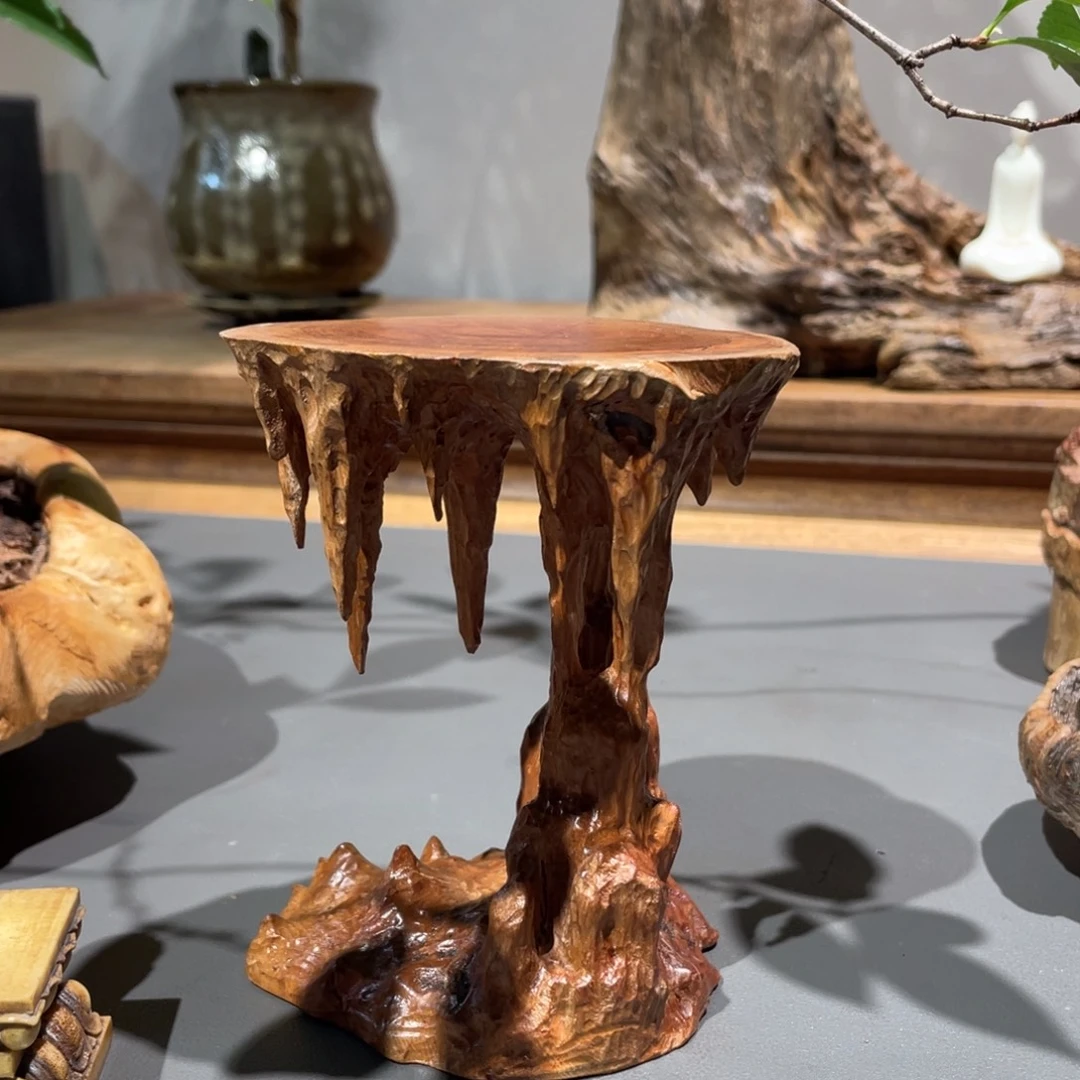 紫***光木荔枝木底座工艺品